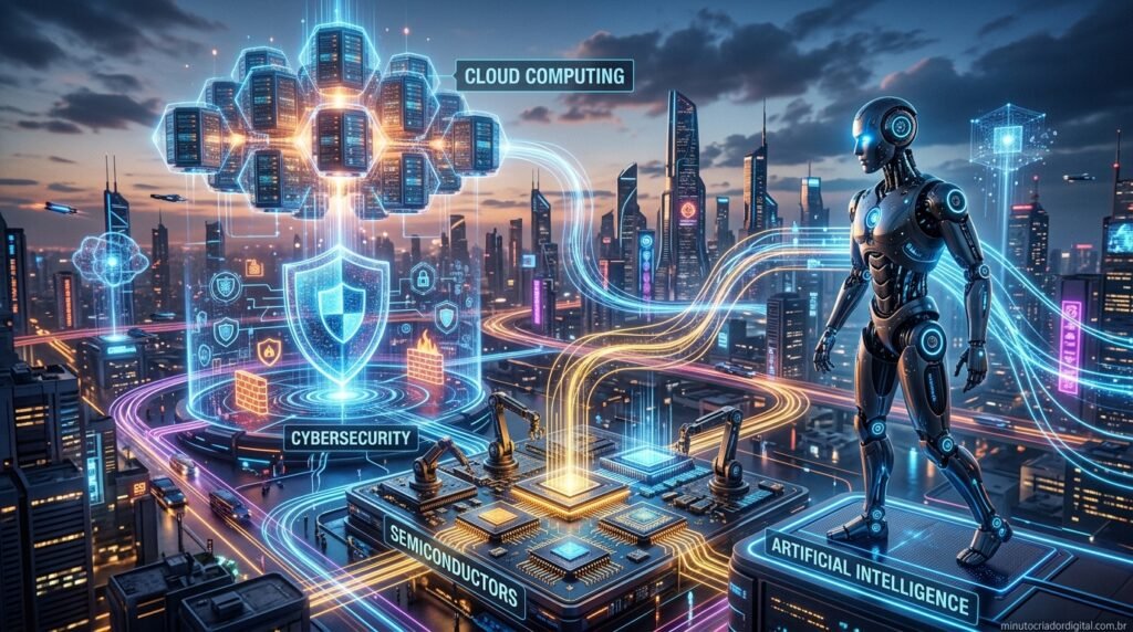 áreas para investir em tecnologia