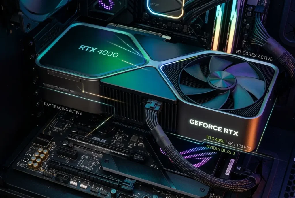 Placa de vídeo GeForce RTX de alta performance