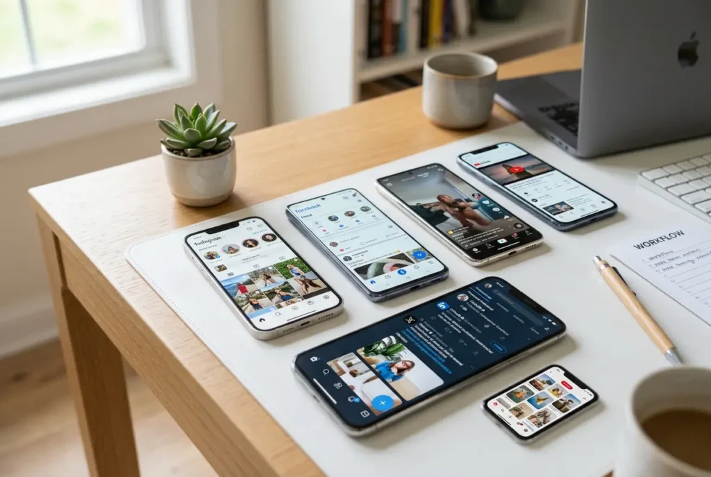 Canais de redes sociais para marketing digital